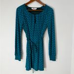 BODEN Clementine Jersey Tunic Dress | Green Black Print | US 6P Photo 2