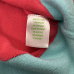 Lilly Pulitzer Pull Over Cotton-Blend V-Neck Pink/ Blue Sweater Large EUC Photo 8