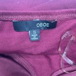 Oboe Burgundy Halter Asymmetrical Front Pullover Mini Dress Barbiecore Sexy Sm Red Photo 11