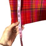 Vintage Elliot Lauren Pink Orange Plaid tartan Wool Skirt Size 2 USA Knee Length Photo 7