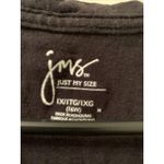 Just My Size  Women’s Short Sleeve T-Shirt Size 16W V-Neck Black Photo 3