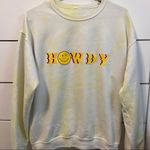 Howdy Smiley Face Yellow Tie Dye Crewneck Sweatshirt Size M Photo 1