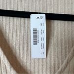 J.Crew  Puff Sleeve V-Neck Soft Ribbed Long Sleeve Top NEW Size Large Photo 5