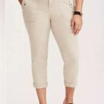 Torrid  twill military Beige Cropped Pants SZ:22 Photo 0