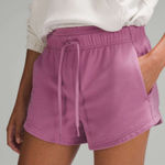 Lululemon  Inner Glow High-Rise Short 3" Velvet Dust Mauve Pink Size 12 READ Photo 0