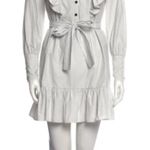 Saylor Ruffled Shirt Dress Puff Sleeve Small Photo 3