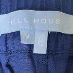 Hill House Coastal Wide Leg Cropped Linen Pants Navy  Home Women M Photo 3