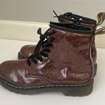 Dr. Martens 1460 Glitter Lace Up Zipper Boots Rose Brown Size Women’s 5 Photo 2