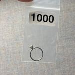 Vintage 14k HGE Gold Solitaire Diamond Ring Classic Engagement Style Size 7 Silver Photo 8