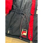 FILA Vintage  Jacket XXL Red Black Nylon Puffer Coat Winter‎ Sportswear Photo 1