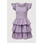 Rachel Parcell Ruffle Sleeve Tiered Dress Purple Sleeveless Mini Summer Party 8 Photo 3