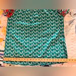 HAPSHO L/XL Boutique Printed Green Orange Boho Top Photo 7