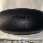 Salvatore Ferragamo  CROSSHATCH LEATHER‎ SUNGLASSES CASE BLACK Photo 5