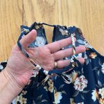 Aeropostale Aero Women's Romper Size XS Cutout High Neck Floral Sleeveless Cinch Photo 5