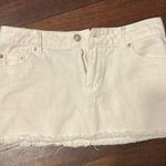 Edikted  White Denim Mini Skirt Photo 0