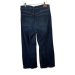 American Eagle  Super High Rise Baggy Wide Leg Jeans Dark Wash Womens 8 Short Photo 2