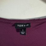 Torrid Purple Floral Lace Corset Seamed Lace-Up Bodysuit Photo 4