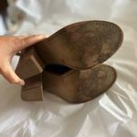 Vince Camuto  Katleen Black Suede Open Toe Ankle Bootie Sz 7.5M/EU 37.5 Peep Toe Photo 6