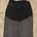 Madewell Black Distressed Over The Belly Maternity Skinny Jeans Size 26 Photo 2