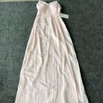 Weddington Way camille Pleated V Neck gown blush Photo 0