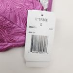 l*space L* Jean Bikini Top in Rosebud Pink/Purple Floral Size Small NWT Photo 5