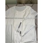 COS  White Pleat Front Short Sleeves Women’s Blouse Top Work Office, size large Photo 7