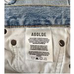 AGOLDE  Criss Cross Waist Denim Shorts Distressed Frayed Blue Size‎ 28 Photo 3