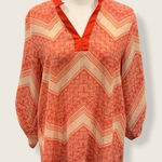 Faith and joy  Semi Sheer‎ V Neck Blouse Size M Photo 0