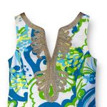 Lilly Pulitzer Janice Dress in Crystal Coast Resort White, Blue, Green Size 4 Photo 3