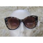Nine West  Blue Brown Tortoise Cat Eye Sunglasses New Photo 1