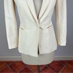Rebecca Taylor Cream Single Button Blazer Photo 5
