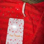 Free People NWT Red  Vermillion Top MSRP $88.00 Photo 3