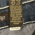 Love Indigo  Women’s Size 6 Blue Denim Shorts Embroidered Pockets cuff Hem casual Photo 9