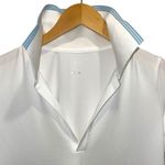 Addison Bay  Women's Easy Polo Dress White with Blue Trim Size Small‎ NWT Photo 3