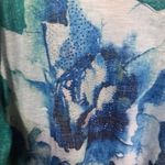 Catherines  Teal Floral Top Size 2X Photo 3