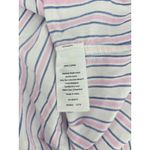 Talbots  Womens 3X Pink Blue Stripe Button Down Shirt 100% Cotton Long Sleeve Photo 4