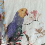 ZARA Pastel Floral Parrot Print Shirt Dress Co-Ord Linen Blazer Outfit Sz Small Photo 11