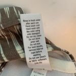 Athleta taupe and white tribal Ikat print molded cups bikini top crisscross Photo 12