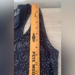 Pact  Organic Cotton Racerback Tank Maxi Dress Blue Confetti Abstract Print Lrg Photo 4