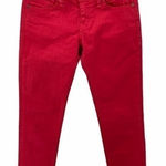 BDG  Pink Denim Stretch Cropped Skinny‎ Jean Low Rise Size 26 Photo 0