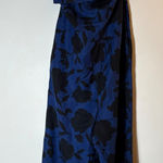 Kate Spade New York x Target One Shoulder Blue Floral Linen Jumpsuit Size 12 Photo 0