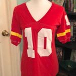 Planet Gold  vintage looking football tee Photo 0