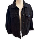 Urban Outfitters Women's Black Denim Jacket Size S Casual Button-Down Photo 2