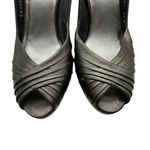 Stuart Weitzman Platform Slingback Peep-toe High Heels in Gunmetal Gray Size 8.5 Photo 2