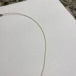 Women’s Green Natural Stone Pendant / Green Cord Costume Necklace Magnetic Clasp Photo 10