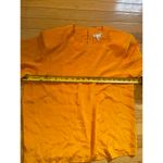 Vintage 80s orange 100% silk Art De Chine‎ short sleeve top women's small Photo 2
