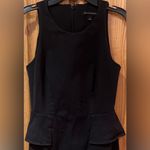 Banana Republic  Bi-Stretch Side-Peplum Black Business Career Sheath Dress Size 2 Photo 3