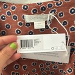 Outerknown  Rhiannon cinnamon Brown floral wrap top organic cotton blend Small Photo 4