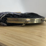 Vintage La Regale Purse Bag Beaded Black Silver Tone Evening Formal Chain Strap Photo 9