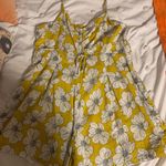 Yellow Floral Romper Size M Photo 0